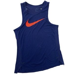 Nike Mens Size M Sleeveless Tank Top Shirt Blue Dri-fit